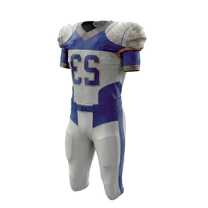 Uniforme de football américain de qualité supérieure, réfléchissant, respirant, design extérieur personnalisé, 25 ensembles MOQ, 100% polyester, sur mesure - Product Image 4