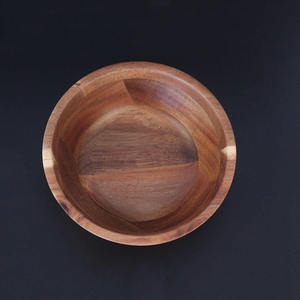 Juego de Tazones para Ensalada de Madera de Acacia Hechos a Mano de Primera Calidad, Tazones Clásicos para Servir Frutas, Bocadillos y Cereales, Vajilla Sostenible - Product Image 3