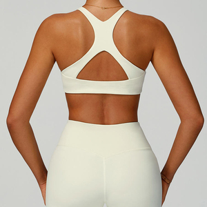 Women's Eco-Friendly Yoga Sport <b>Bra</b> High-Intensity Hollow-Out Back Yoga <b>Bra</b> - Product Image 1