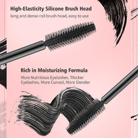 Mascara Allongeant Marque Blanche Ultra Noir Volume Cils Naturels Effet Grandes Yeux Maquillage Logo Personnalisé OEM ODM Cosmétique
