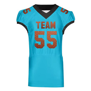 Camisetas personalizadas de malla con sublimación impresa, camisetas personalizadas con nombre y número del equipo, camisetas de práctica de fútbol americano de alta calidad - Product Image 1