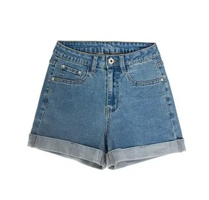 New Fashion <b>Men</b> Summer <b>Stretch</b> Casual Short Denim Shorts Blue Black High Streetwear Fashion Waterproof Windproof Distressed Wash - Product Image 1
