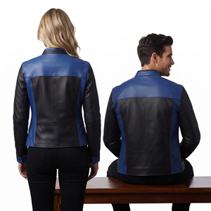 Unisex PU Leather Motorbike <b>Jacket</b> Turn-down Collar Zipper Fashion Leather <b>Jacket</b> Women <b>Men</b> Racer Riding Leather <b>Jacket</b> Unisex - Product Image 2