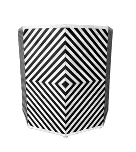 Mesa Auxiliar Geométrica con Incrustaciones de Hueso y Ágata, Mesa con Cajón de Almacenamiento, Mueble Moderno para Sala de Estar - Product Image 4