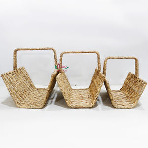 Cesta portadora de jacinto de agua hecha a mano de fábrica de Artex Dong Thap, modelo para almacenamiento y decoración del hogar - Product Image 2