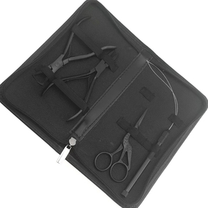 Kit de Pinzas para Extensiones de Cabello de Acero Inoxidable de Alta Calidad con Agujas de Crochet y Tijeras, Kit Profesional para Extensiones de Cabello - Product Image 5