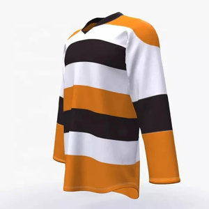 Maillot de hockey sur glace en polyester de haute qualité, personnalisé avec impression par sublimation et logo d'équipe brodé - Product Image 2