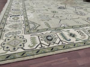 Tapis Oushak noué à la main de qualité supérieure à prix abordable, tapis en laine rose, 8x10 pieds, style vintage, grands tapis de salon pour la décoration intérieure, MOQ 1 - Product Image 3