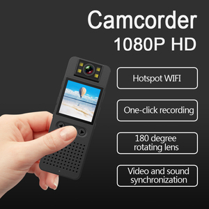 1080P Wearable Body <b>Camera</b> 180 Degree Rotating Lens 150 Degree Wide Angle <b>Night</b> <b>Vision</b> Motion Detection for Cycling Travel - Product Image 2