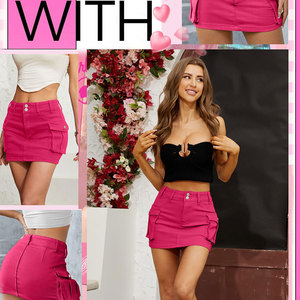 New Style Custom Made Jeans Skirt Solid Color Jeans Skirt Made In Pakistan Jeans Skirt For Women - Product Image 2