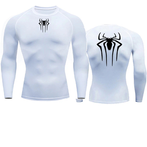 T-shirt de sport anti-UV pour homme, seconde peau, rashguard fitness, MMA, manches longues, compression, vêtement d'entraînement - Product Image 1