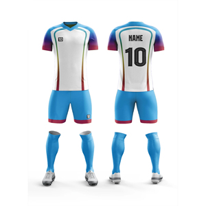 Maillots de football personnalisés avec logo et numéros, respirants, 100 % polyester, manches courtes, uniformes pour adultes, grandes tailles, équipe personnalisée - Product Image 6