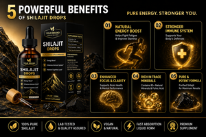 Gouttes liquides de Shilajit à base de plantes, acide fulvique, supplément de soutien énergétique et de vitalité à base de plantes, fabricant OEM - Product Image 3