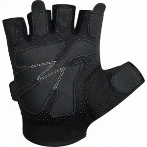 Guantes Deportivos de Medio Dedo Negros, Transpirables, con Malla, Absorbentes de Impactos, para Gimnasio, para Hombres y Mujeres - Product Image 4