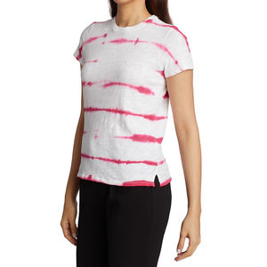 T-shirt d'entraînement personnalisé pour femme, imprimé tie-dye, respirant, idéal pour l'été, fabriqué en usine, en promotion, à bon prix - Product Image 4