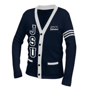 Make Your Custom Good Quality V-Neck for Sorority/Fraternity/Schools/Colleges/Universities Logo Knitted <b>Cardigans</b> <b>Sweaters</b> - Product Image 1
