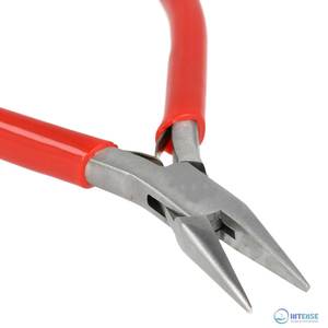 คีมปากแหลมแบบบาง 4.75 นิ้ว หัวสแตนเลสขัดเงา ด้ามจับพีวีซีสีแดงแบบสบายมือ พร้อมสปริงคู่ สำหรับงานเครื่องประดับ - Product Image 4