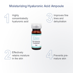 Sérum Ampoule Visage Hydratant Lissant Anti-rides et Raffermissant à l'Acide Hyaluronique HMW et LMW (Sodium Hyaluronate) Marque Blanche - Product Image 3