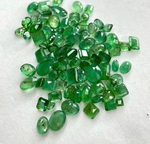 Piedras Preciosas Sueltas de Esmeralda, Corte Esmeralda, Corte Pera, Corte Cojín, Corte Ovalado, 8x10 mm, Formas Mixtas, Verde, Mineral Natural, para Joyería - Product Image 6