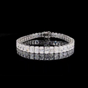 Radiant Cut Lab Grown Diamond Tennis <b>Bracelet</b> 14K White Gold IGI Certified Luxury Jewelry - Product Image 1