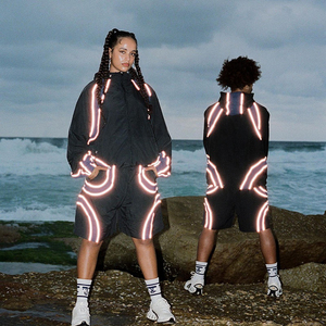 High Quality Custom Nylon Tracksuits Windbreaker Hoodie Jogger Two Piece <b>Set</b> Trendy Casual Activewear OEM Wholesale Supplier - Product Image 3