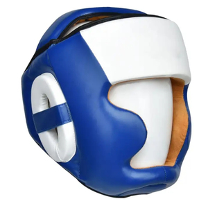 Casque de boxe en cuir personnalisé professionnel, design unique, différentes couleurs, protection respirante pour la salle de sport et le kickboxing - Product Image 3