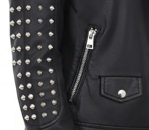 Veste en cuir de luxe 2026, la meilleure mode pour femmes, col rabattu, manches longues, fermeture éclair, cuir d'agneau - Product Image 5