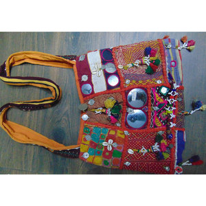 Bolso Bandolera Étnico Tribal Banjara Bordado a Mano Estilo Vintage para Mujer, Bolso Cruzado Bohemio Gitano para Festival - Product Image 4