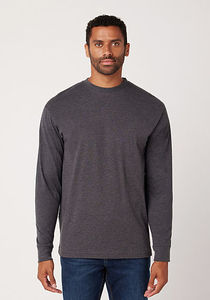 <b>Mens</b> Long Sleeve T Shirt Slim Fit Solid Color Soft <b>Stretch</b> Breathable Lightweight Casual Daily Wear Crew Neck Top - Product Image 4