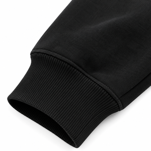 Sweat-shirt à capuche zippé noir pour homme avec doublure à carreaux, coupe classique, en molleton décontracté, idéal pour l'automne - Product Image 4