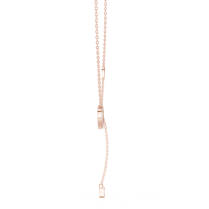 Pendentif cœur en diamants ronds cultivés en laboratoire, abordables, en or rose 18 carats, pour un usage quotidien, au bureau, en soirée, pour femmes. - Product Image 3