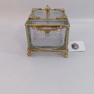 Brass & Glass box with customized finish and design for kitchenware - Product Image 1