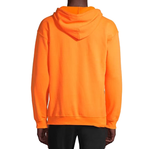 Conjunto de Sudadera con Capucha Naranja para Hombre, Color Sólido, Tejido de Felpa, Informal, para Otoño, Transpirable, Sudadera con Capucha de Poliéster de 300g - Product Image 3