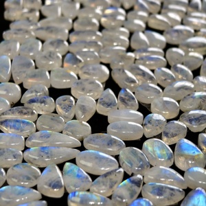 Lot de pierres précieuses en pierre de lune arc-en-ciel naturelle, formes variées, pour la fabrication de bijoux, 12x9x3mm 11x11x3mm, moyenne 11 carats - Product Image 4