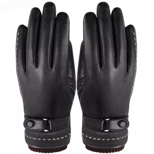 OEM New Arrival Pure Sheep Skin Leather Winter Outdoor Breathable Thermal <b>Touch</b> <b>Screen</b> Functional Driving <b>Gloves</b> - Product Image 3