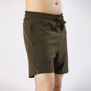 Latest Design Wholesale Men's Summer Quick Dry <b>Mesh</b> Solid Breathable Casual Shorts with Custom Logo Elastic Waist - Product Image 5