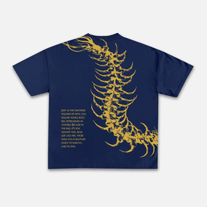 Men Vintage Washed Skeleton Print Oversized T-Shirt Custom Streetwear <b>Y2K</b> Eco-Friendly Breathable Lightweight Casual <b>Top</b> Baggy - Product Image 2