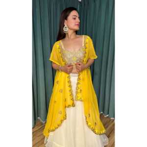 Conjunto de Lehenga Choli y Chal para Fiesta de Diseñador para Mujer - Product Image 2