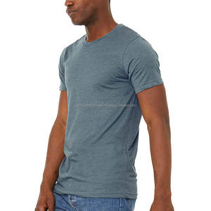 Camiseta Deportiva Informal Transpirable de Tela Reciclada para Hombre, Camiseta de Lana Verde Sólida - Product Image 5