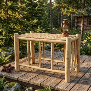 Mesa de Centro Rectangular Moderna Mario de Madera de Teca Sólida, No Plegable, para Uso en Exteriores, para Hotel y Sala de Estar, 90x50x60 cm - Product Image 6