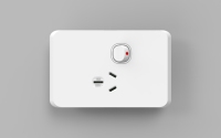 Plaque de combinaison électrique murale 250V, 1 interrupteur vertical et 1 prise avec interrupteur, pour usage domestique