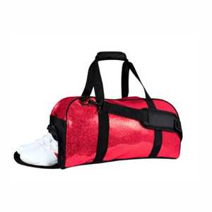 Sac de sport personnalisé à paillettes pour cheerleading, sac d'équipe scintillant avec fermeture éclair en polyester, sac d'entraînement personnalisé avec nom - Product Image 2
