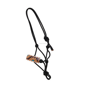 Factory Price Comfortable & Adjustable Horse Racing Nylon <b>Halter</b> Quality Grade Horse Equestrian Horse Rope <b>Halter</b> Supplier - Product Image 4
