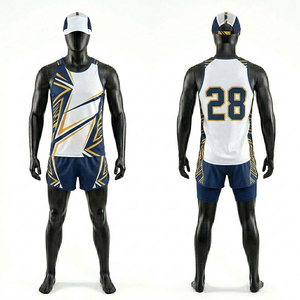 Conjunto Deportivo Transpirable de Verano, Nuevo Uniforme de Atletismo Personalizado, Jersey Deportivo sin Mangas con Diseño Único para Pista y Campo - Product Image 4