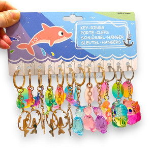 Porte-clés personnalisé 3D - Breloques de sac en forme d'étoile de mer, porte-clés souvenir - Product Image 4