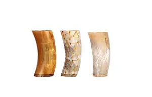 Nuevo Vaso de Chupito Vikingo de Cuerno de Búfalo Pulido, Impermeable, Hecho a Mano, de la Mejor Calidad, Tallado, para Negocios, Navidad y Año Nuevo - Product Image 4