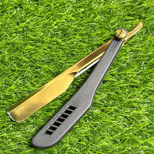 Navaja de Afeitar Profesional Personalizable con Sistema de Cuchilla Expuesta, Herramienta de Barbería Premium de Una Sola Cuchilla, Duradera - Product Image 1