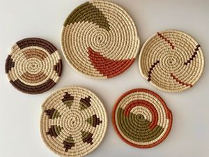 Cestas de pared de yute natural hechas a mano |   Decoración Boho 100% Biodegradable para el Hogar - Product Image 4