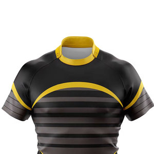 Camiseta de Rugby al por Mayor 100% Poliéster de Alta Calidad, Uniforme de Rugby Personalizado para Equipos, Uniforme de Rugby para Adultos Más Vendido, Personalizable con Estampado - Product Image 3