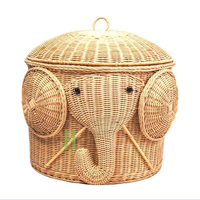Panier de rangement multifonctionnel en osier tressé à la main, écologique, avec couvercle, pour organiser les aliments, les vêtements, les chaussures, la lessive, à fixer au mur